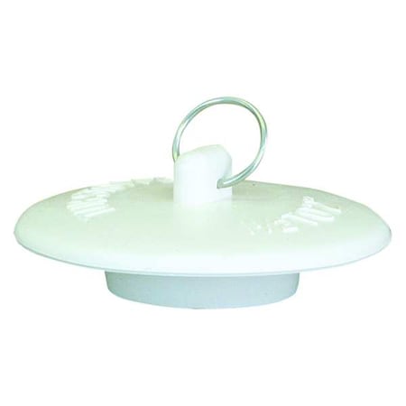 Zoro Select Stopper, White, Rubber, 3" L EZ-30109