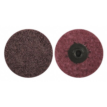 Zoro Select Quick Change Disc, 3" dia., 80 Grit, Maroon 78072775339