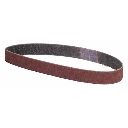 Zoro Select Sanding Belt, 1/2 in W, 12 in L, Coated, Aluminum Oxide, P60 Grit, Coarse, YP0998W, Brown 78072775795