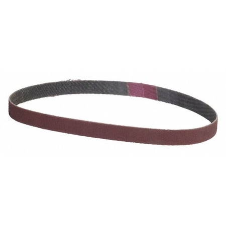 Zoro Select Sanding Belt, 3/8 in W, 13 in L, Coated, Aluminum Oxide, P80 Grit, Coarse, YP0998W, Brown 78072775793