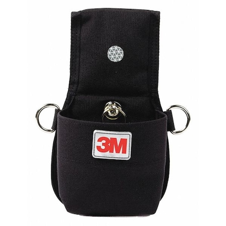 3M Dbi-Sala Tool Pouch, Pouch Holster with Retractor, Black, Polyester 1500095