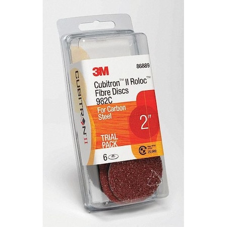 3M Cubitron Quick Change Disc, Coated, 4" dia. 7010327218