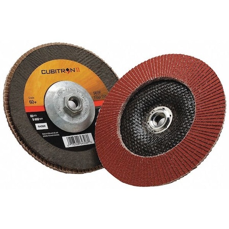 3M Cubitron Flap Disc, Type 29, 7" dia., 60 Grit 7100104908