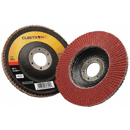 3M Cubitron Flap Disc, Type 29, 4-1/2" dia., 40 Grit 7100104907
