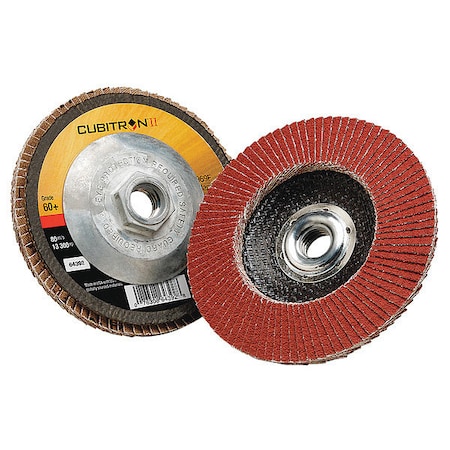 3M Cubitron Flap Disc, Type 29, 4-1/2" dia., 60 Grit 7100104606