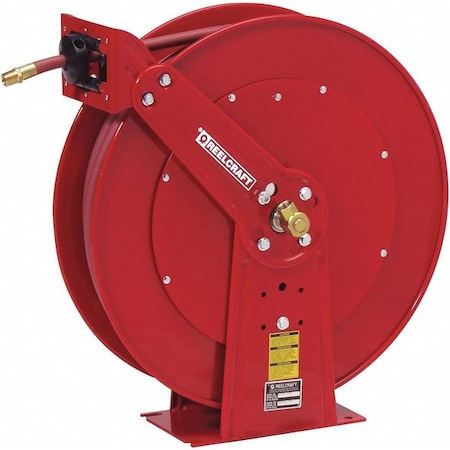 Reelcraft Spring Return Hose Reel, 3/8 in Hose Diameter, 75 ft Length, 300 psi Max. Pressure, Red 81075 OLP