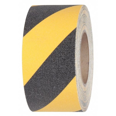 Jessup Safety Track Commercial Grade Anti Slip Grit Roll Aluminum Oxide, Adhesive: Acrylic Black/Yellow, 3" W x 3360-3