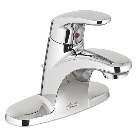 American Standard Manual Mid Arc Bathroom Faucet, 4" Mount, Chrome 3 Hole 7075056.002