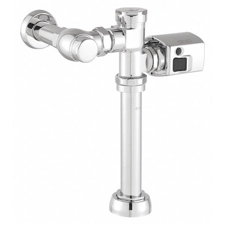 American Standard Manual Flush Valve 1.1 gpf, Polished chrome, Single Flush, Toilet 6047SM111.002