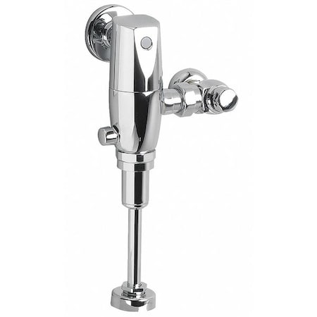 American Standard Urinal Automatic Flush Valve, 0.5 gpf gpf, Polished Chrome, 3/4 in, 3/4 in Spud Coupling 606B051.002