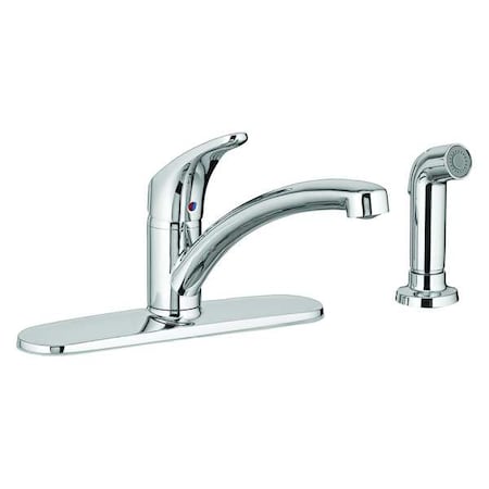 American Standard Low Arc Kitchen Faucet, Manual, 8" Mount, 2 to 4 Hole 7074040.002
