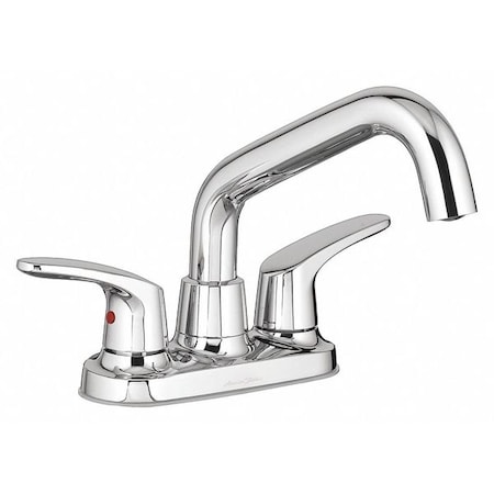 American Standard Dual Handle Low Arc Service Sink Faucet, 4" Mount, Chrome 2 or 3 Hole 7074140.002