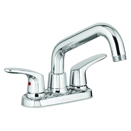 American Standard Dual Handle Low Arc Laundry Sink Faucet, 4" Mount, Chrome 2 or 3 Hole 7074240.002