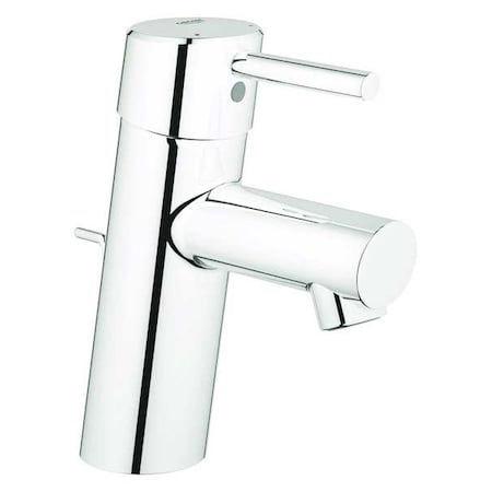 Grohe Manual Straight Spout Bathroom Faucet, Single Hole Mount, Chrome 1 Hole 3427000A