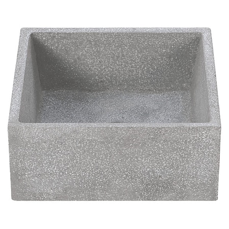 Fiat Products Mop Sink 32 in x 20 in, 1, Terrazzo Made of Black and White Marble Chips TTB3624501