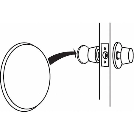 Zoro Select Wall Protection Guard, 4-41/64" L, White 19-182
