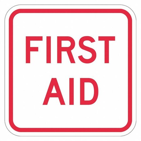 Lyle Facility Sign, 12 in H, 12 in W, Aluminum, Square, English, T1-1851-HI_12x12 T1-1851-HI_12x12