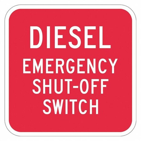 Lyle Facility Sign, 12 in H, 12 in W, Aluminum, Square, English, T1-1768-EG_12x12 T1-1768-EG_12x12
