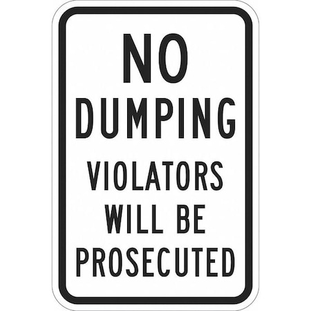 Lyle Facility Sign, 18 in H, 12 in W, Aluminum, Vertical Rectangle, English, T1-1119-DG_12x18 T1-1119-DG_12x18