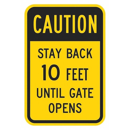Lyle Facility Sign, 18 in H, 12 in W, Aluminum, Vertical Rectangle, English, T1-1369-HI_12x18 T1-1369-HI_12x18