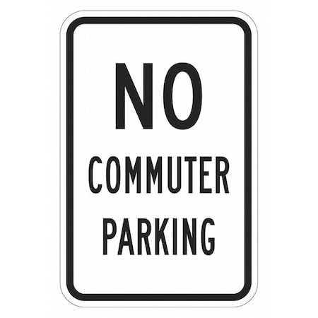 Lyle No Commuter Parking Sign, 18" x 12, T1-2487-EG_12x18 T1-2487-EG_12x18