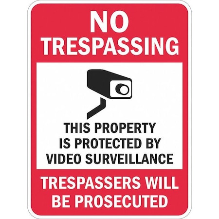 Lyle Warning Sign, 18 in H, 12 in W, Aluminum, Vertical Rectangle, English, T1-1073-HI_12x18 T1-1073-HI_12x18