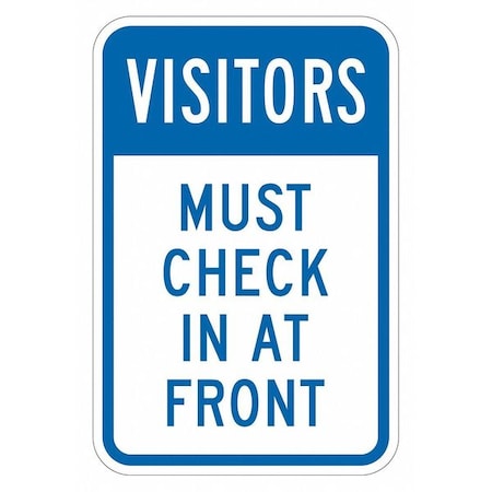 Lyle Facility Sign, 18 in H, 12 in W, Aluminum, Vertical Rectangle, English, T1-6111-EG_12x18 T1-6111-EG_12x18