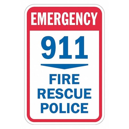 Lyle Warning Sign, 18 in H, 12 in W, Aluminum, Rectangle, English, T1-1772-HI_12x18 T1-1772-HI_12x18
