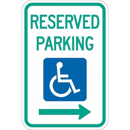 Lyle Reserved Parking Parking Sign, 18" x 12, T1-1003-DG_12x18 T1-1003-DG_12x18