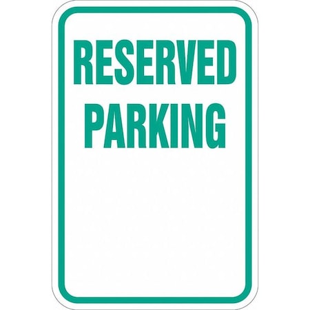 Lyle Reserved Parking Sign, 18" x 12, T1-1186-EG_12x18 T1-1186-EG_12x18