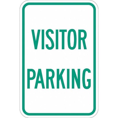 LYLE Visitor Parking Sign, 18" x 12, T1-1191-DG_12x18 T1-1191-DG_12x18