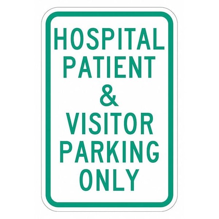 Lyle Visitor & Patient Parking Sign, 18" x 12, T1-2193-HI_12x18 T1-2193-HI_12x18