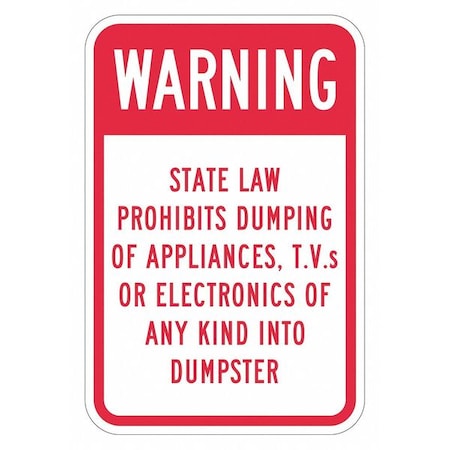 Lyle Facility Sign, 18 in H, 12 in W, Aluminum, Vertical Rectangle, English, T1-1756-HI_12x18 T1-1756-HI_12x18