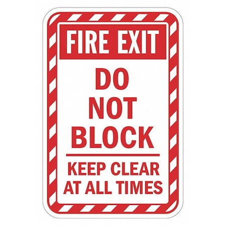 Lyle Warning Sign, 18 in H, 12 in W, Aluminum, Vertical Rectangle, English, T1-1824-HI_12x18 T1-1824-HI_12x18