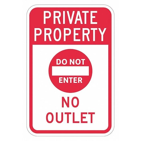 Lyle Do Not Enter & Wrong Way Traffic Sign, 18 in H, 12 in W, Aluminum, Vertical, T1-1928-HI_12x18 T1-1928-HI_12x18