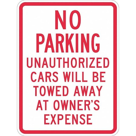 Lyle Tow Zone No Parking Sign, 18" x 12, T1-1047-EG_12x18 T1-1047-EG_12x18