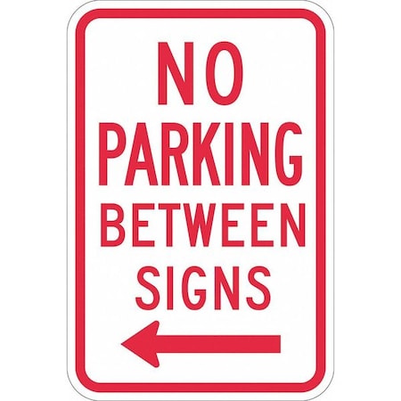 Lyle No Parking Between Sign, 18" x 12, T1-1050-DG_12x18 T1-1050-DG_12x18