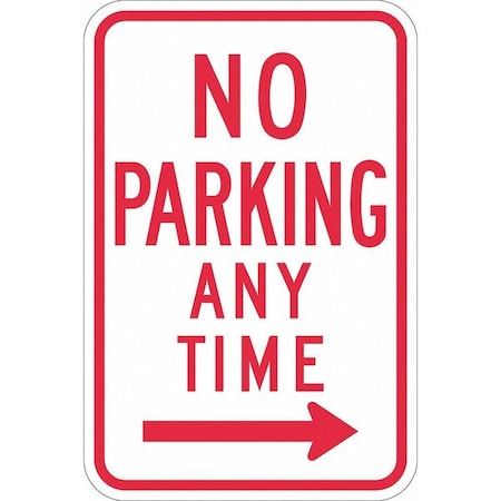 Lyle No Parking Any Time Sign, 18" x 12, T1-1171-EG_12x18 T1-1171-EG_12x18