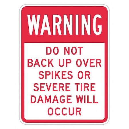 Lyle Warning Sign, 18 in H, 12 in W, Aluminum, Vertical Rectangle, English, T1-1407-HI_12x18 T1-1407-HI_12x18