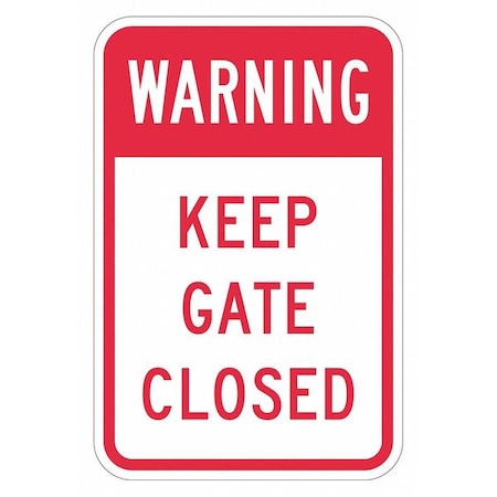 Lyle Warning Sign, 18 in H, 12 in W, Aluminum, Vertical Rectangle, English, T1-1417-HI_12x18 T1-1417-HI_12x18