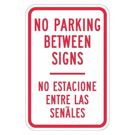 Lyle No Parking Between Sign, 18" x 12, T1-2918-HI_12x18 T1-2918-HI_12x18