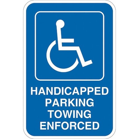 Lyle ADA Handicapped Parking Sign, 18" x 12, T1-1126-DG_12x18 T1-1126-DG_12x18