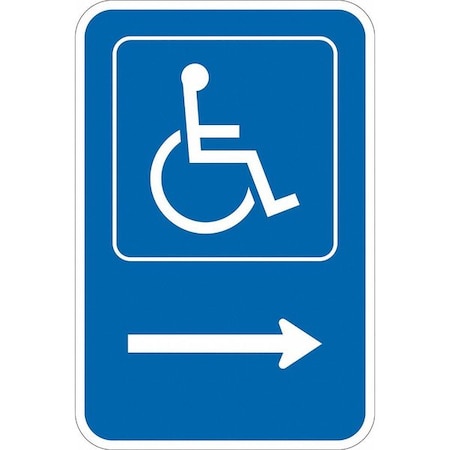 Lyle ADA Handicapped Parking Sign, 18" x 12, T1-1130-EG_12x18 T1-1130-EG_12x18