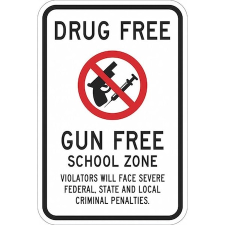 Lyle Facility Sign, 18 in H, 12 in W, Aluminum, Vertical Rectangle, English, T1-1118-EG_12x18 T1-1118-EG_12x18