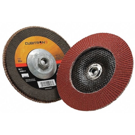 3M Cubitron Flap Disc, Type 29, 7" dia., 60 Grit 7010300289