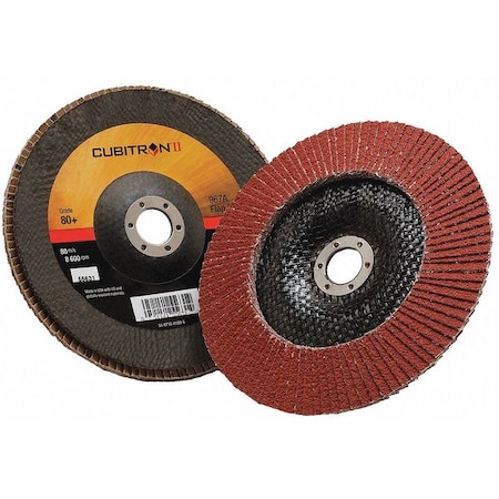 3M Cubitron Flap Disc, Type 29, 7" dia., 80 Grit 7000148192