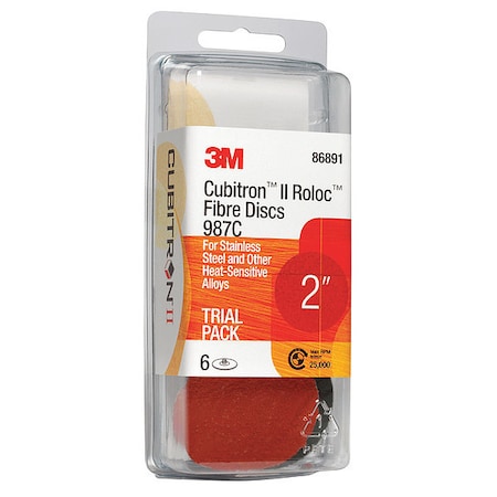 3M Cubitron Quick Change Disc, Coated, 4" dia. 7100096552
