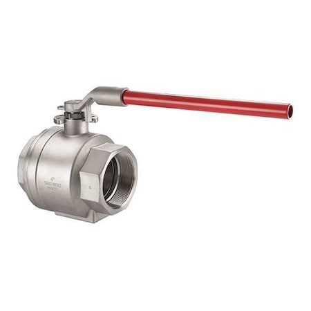 Keckley 4" NPT Stainless Steel Ball Valve Inline BVS2THFSSRGSL-400