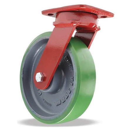 Hamilton Plt Cstr, Kgpnls Swl, Ply, 8 in, 1500 lb, Grn S-ZFWH-8DB-4SL-FB