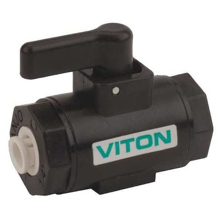 Banjo 1/4" Push Polypropylene Ball Valve Inline LVPL025V